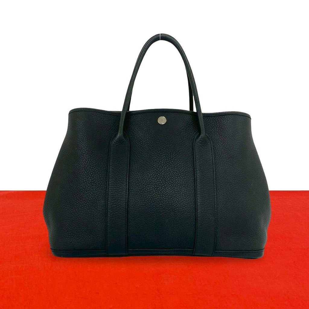 Hermes Garden Party PM Negonda Leather Tote Business Black