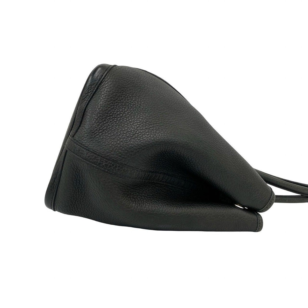 Hermes Garden Party PM Negonda Leather Tote Business Black — view 6