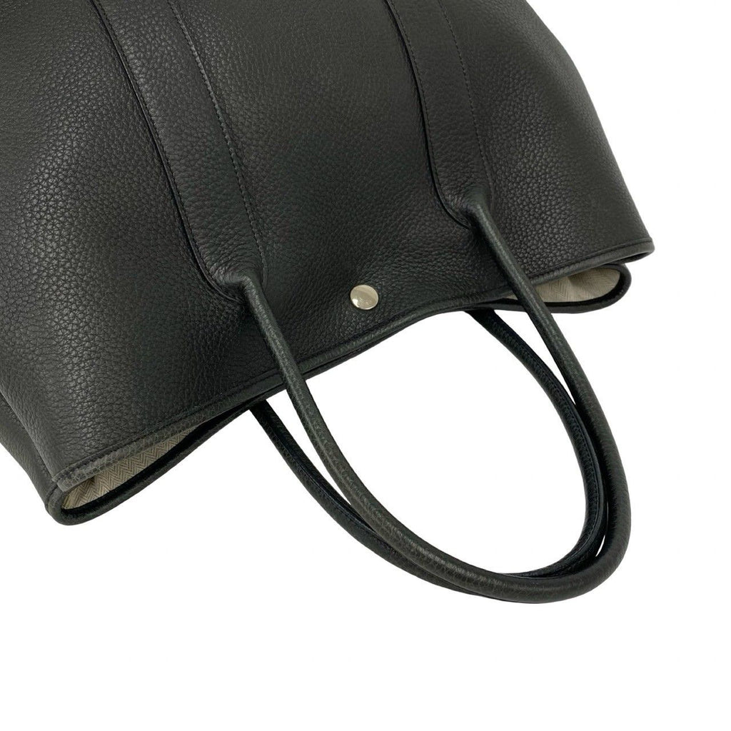 Hermes Garden Party PM Negonda Leather Tote Business Black — view 4
