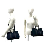 Hermes Garden Party TPM Toile Officier Buffalo Leather 2-Way Shoulder Bag Black — view 2