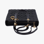 Dior Lady Black Lambskin Handbag — view 8