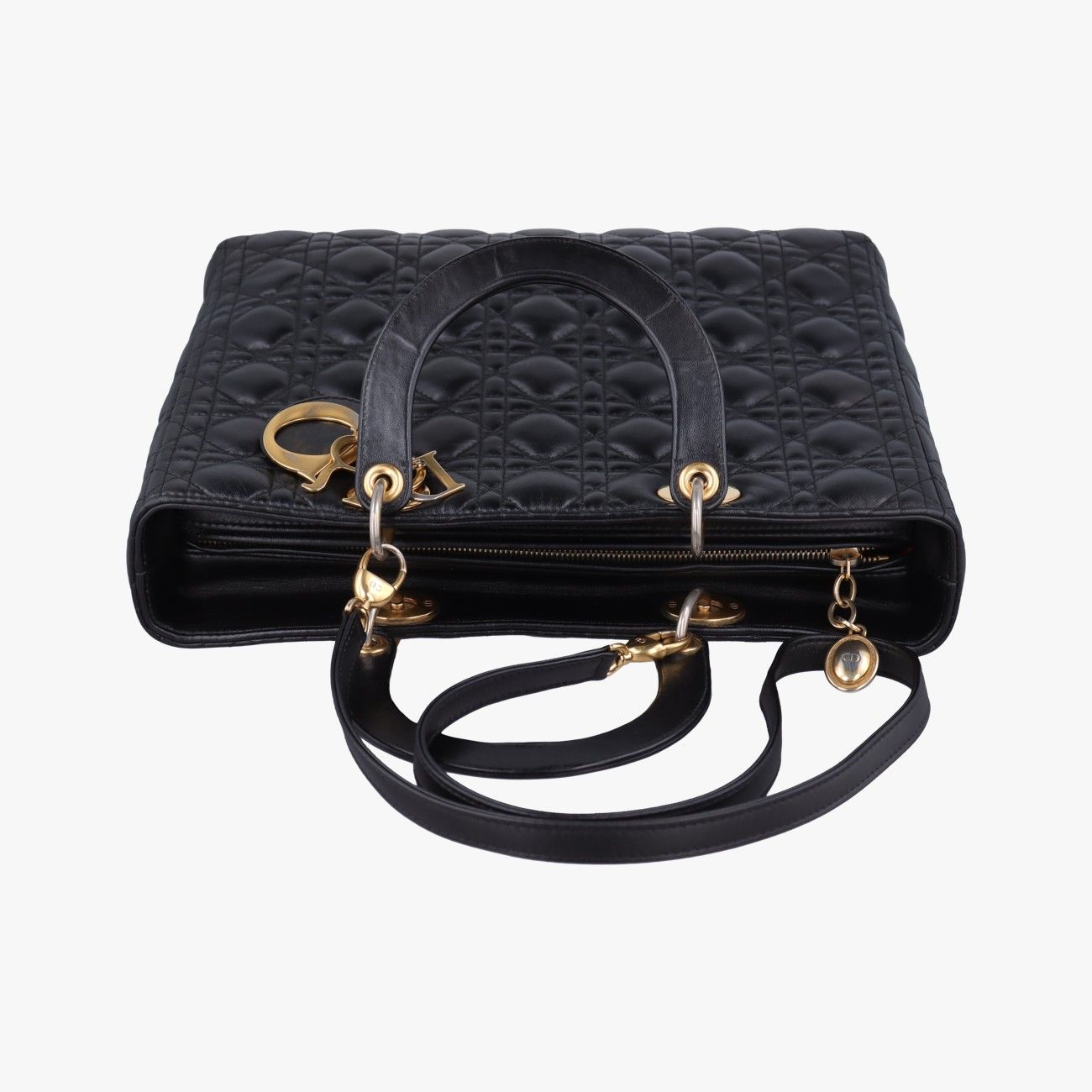Dior Lady Black Lambskin Handbag — view 8