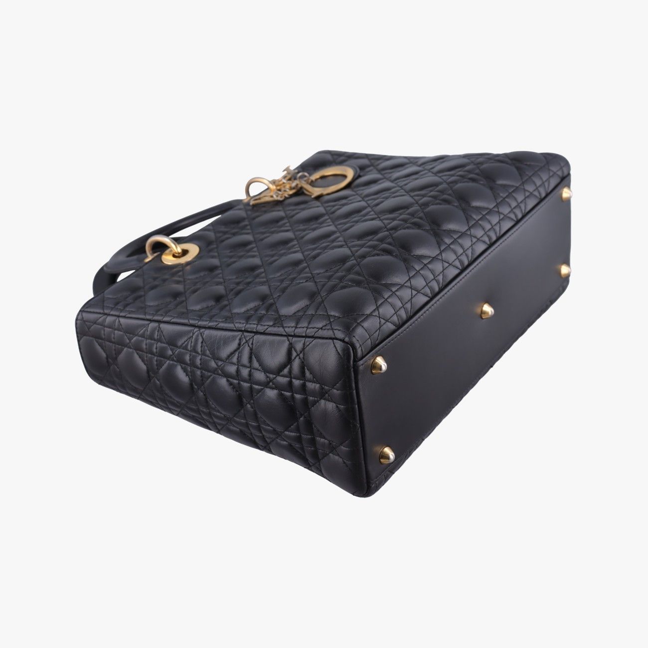 Dior Lady Black Lambskin Handbag — view 5