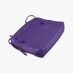 Bottega Veneta Nodini Intrecciato Purple Lambskin Messenger — view 7