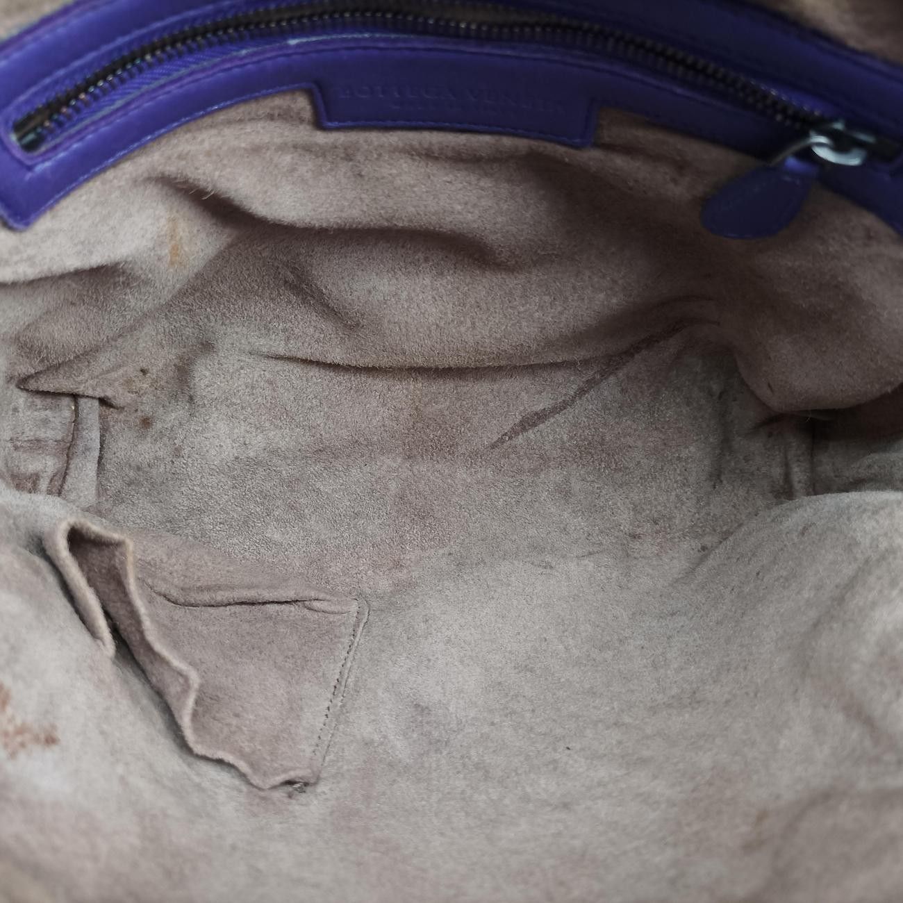 Bottega Veneta Nodini Intrecciato Purple Lambskin Messenger — view 9