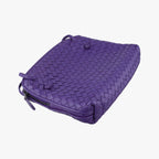 Bottega Veneta Nodini Intrecciato Purple Lambskin Messenger — view 5