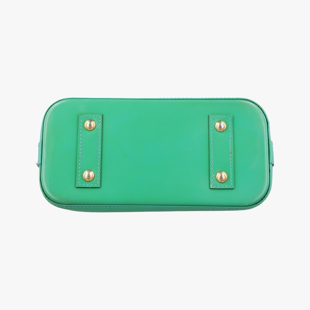 Louis Vuitton Alma BB Blue Lagon Vernis Handbag — view 3