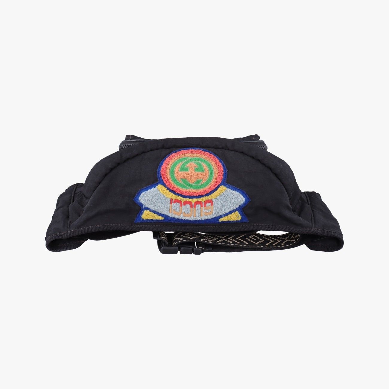 Gucci Patch Black Nylon Handbag — view 8