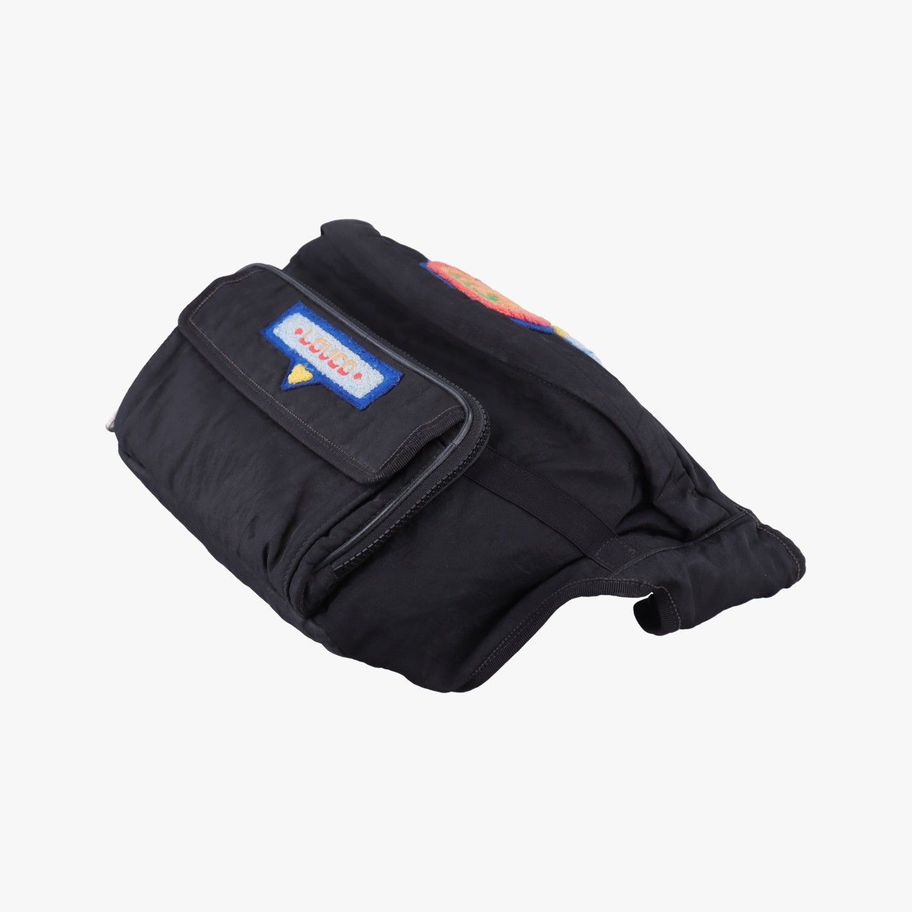 Gucci Patch Black Nylon Handbag — view 4
