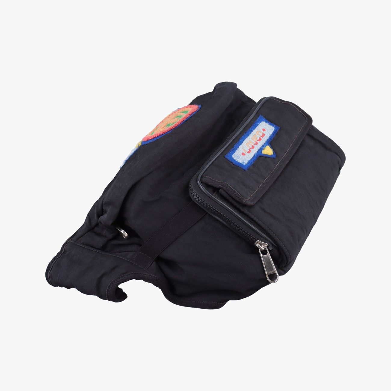 Gucci Patch Black Nylon Handbag — view 5