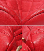 Chanel Backpack CC Filigree Caviar Leather Gold Quilted — view 5