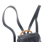 Gucci Vintage Bamboo Leather Backpack Shoulder Bag — view 3
