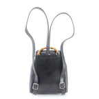Gucci Vintage Bamboo Leather Backpack Shoulder Bag — view 4