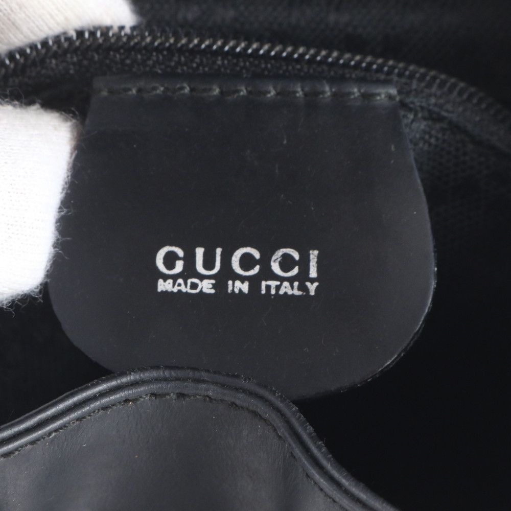 Gucci Vintage Bamboo Leather Backpack Shoulder Bag — view 9