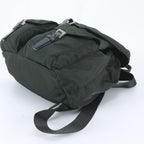 Prada Tessuto Nylon Triangle Logo Leather Backpack — view 4