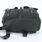 Prada Tessuto Nylon Triangle Logo Leather Backpack — view 6