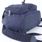 Gucci GG Nylon Leather Backpack Shoulder Bag Navy — view 5