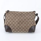 Gucci GG Canvas Leather Shoulder Bag Crossbody Messenger Business Tote — view 3