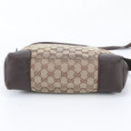 Gucci GG Canvas Leather Shoulder Bag Crossbody Messenger Business Tote — view 6