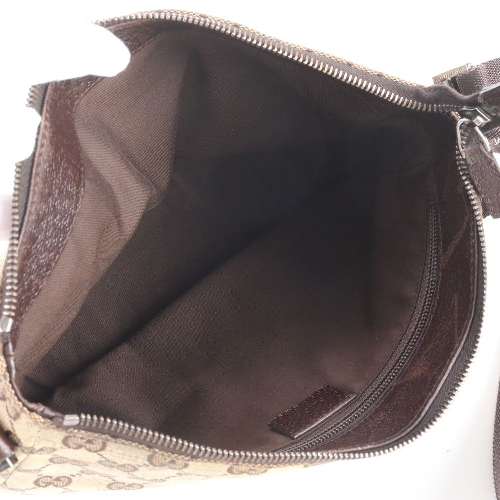 Gucci GG Canvas Leather Shoulder Bag Crossbody Messenger Business Tote — view 7