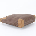Gucci Vintage Micro GG Leather Shoulder Bag Tote Brown — view 5