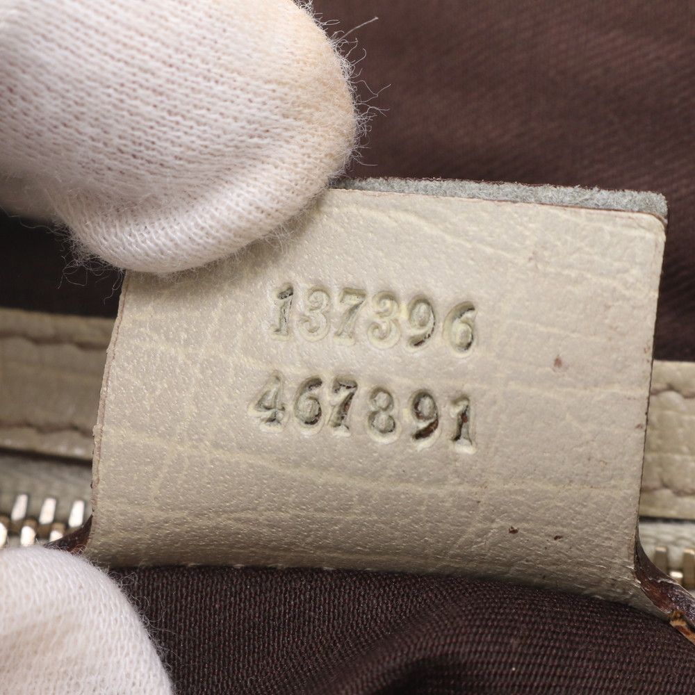 Gucci GG Canvas Leather Tote Shoulder Hand — view 9