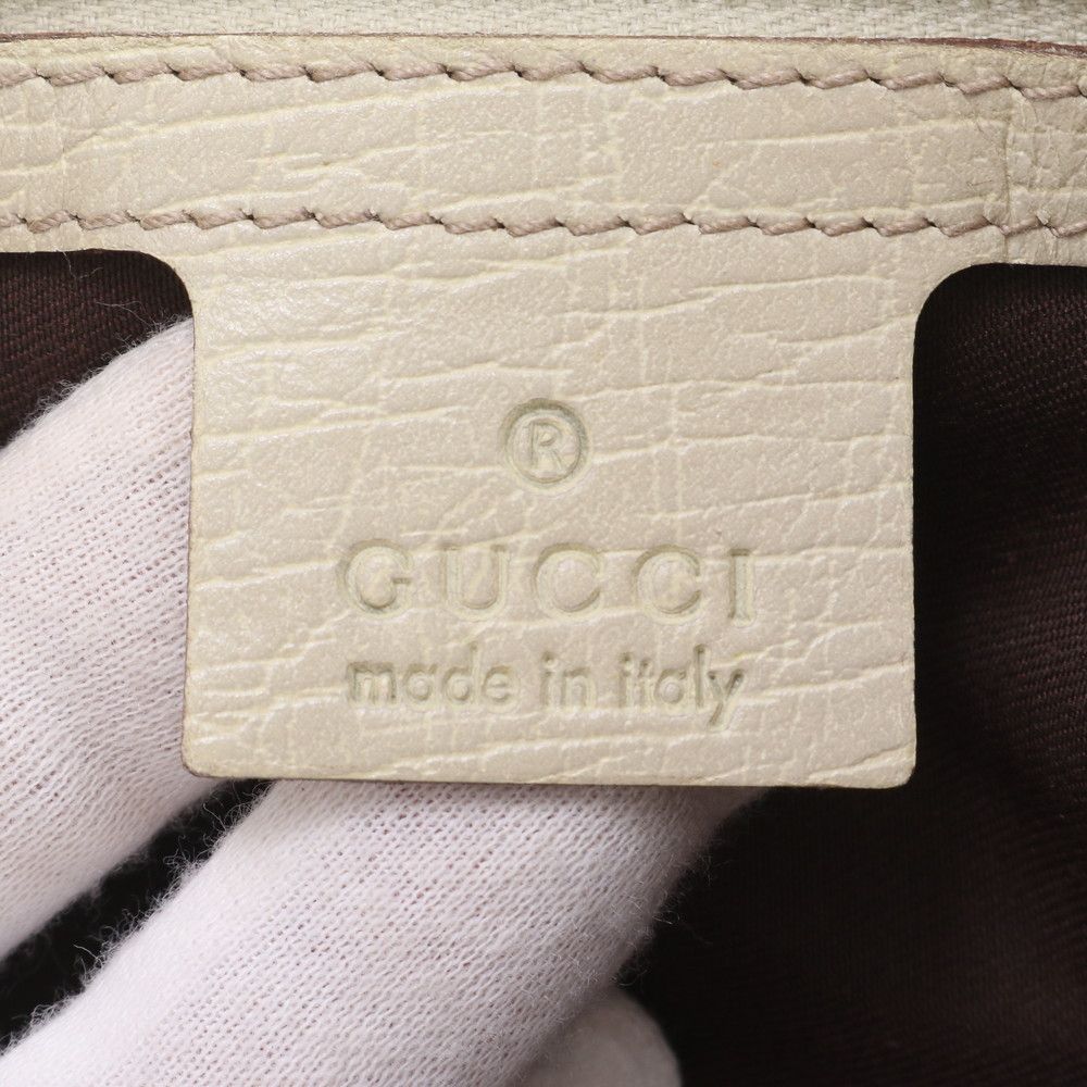 Gucci GG Canvas Leather Tote Shoulder Hand — view 8