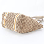 Gucci GG Canvas Leather Tote Shoulder Hand — view 4