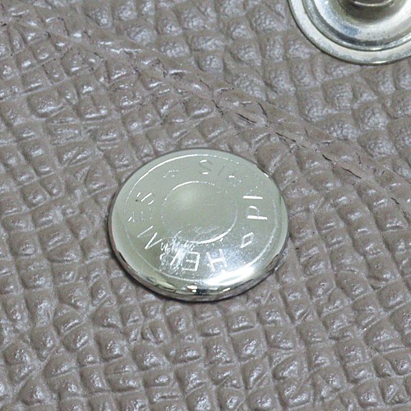 Hermes Calvi Duo Epsom Etoupe Card Case Coin — view 5