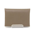Hermes Calvi Duo Epsom Etoupe Card Case Coin