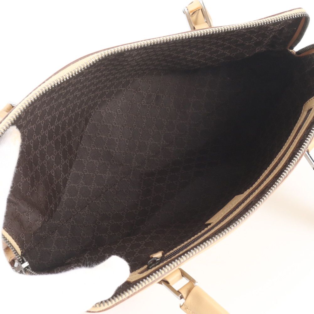 Gucci Leather Shoulder Bag Tote Hand — view 7