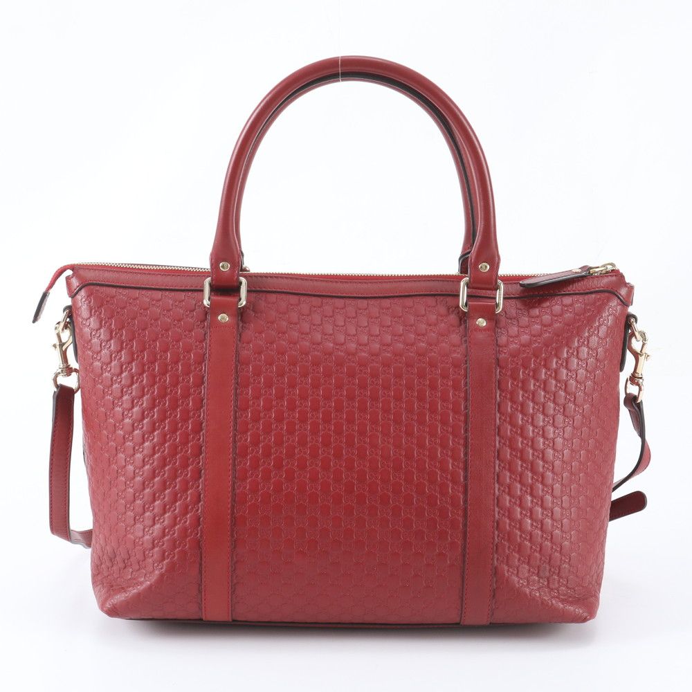 Gucci Micro Guccissima Leather 2-Way Shoulder Bag Crossbody Hand Tote — view 3