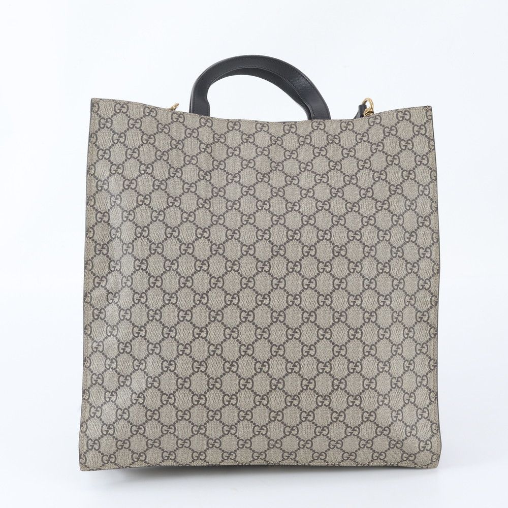 Gucci GG Supreme Tiger Print Leather 2-Way Tote Crossbody Shoulder — view 4