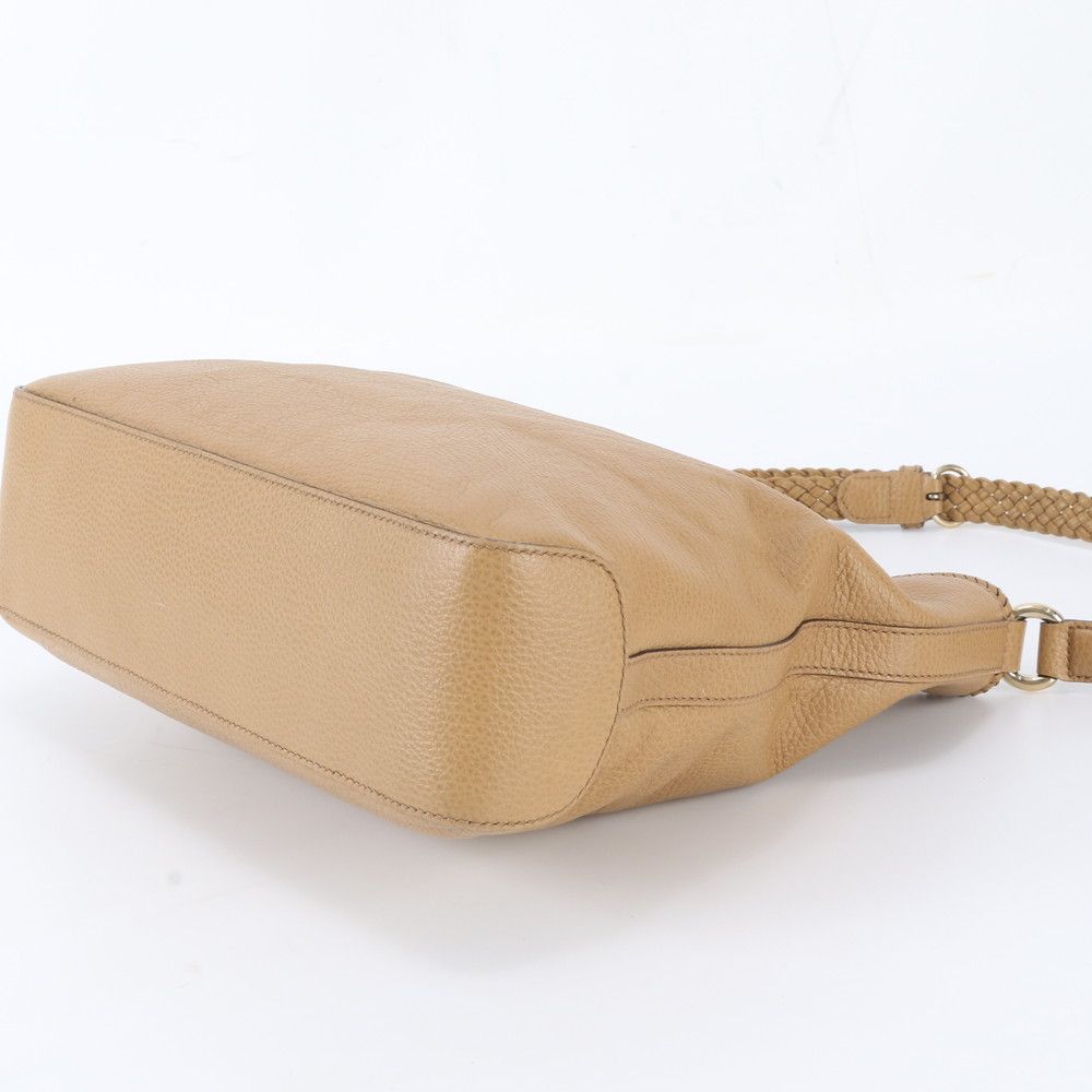 Gucci Marrakech Hobo Leather Shoulder Bag Hand Brown — view 4