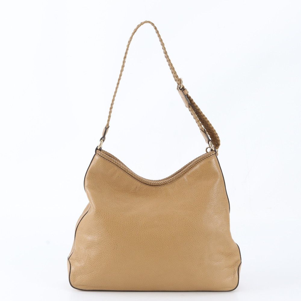Gucci Marrakech Hobo Leather Shoulder Bag Hand Brown — view 3