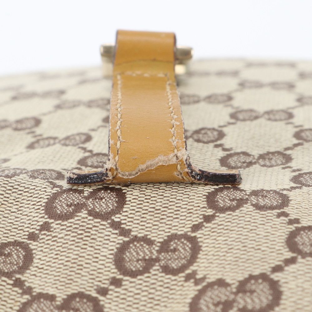 Gucci GG Canvas Leather Shoulder Bag Hand — view 8
