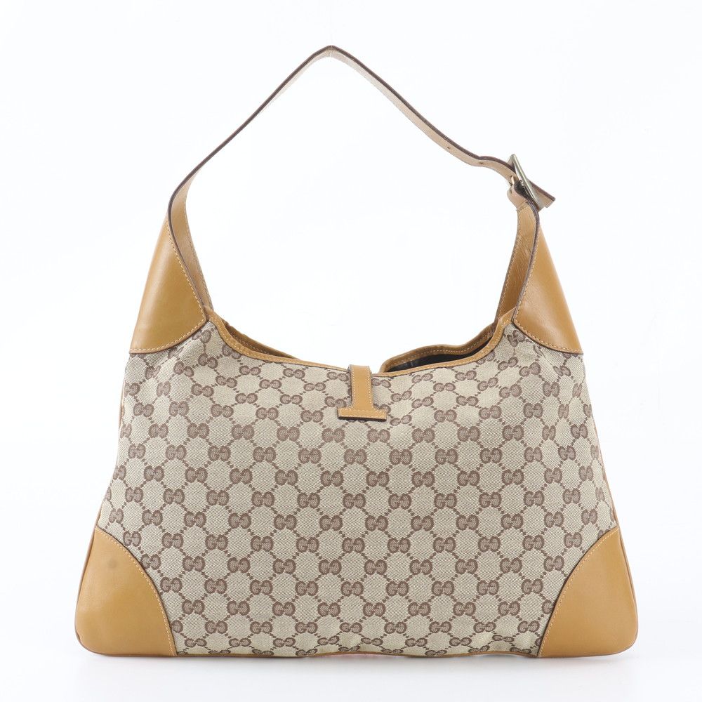 Gucci GG Canvas Leather Shoulder Bag Hand — view 3