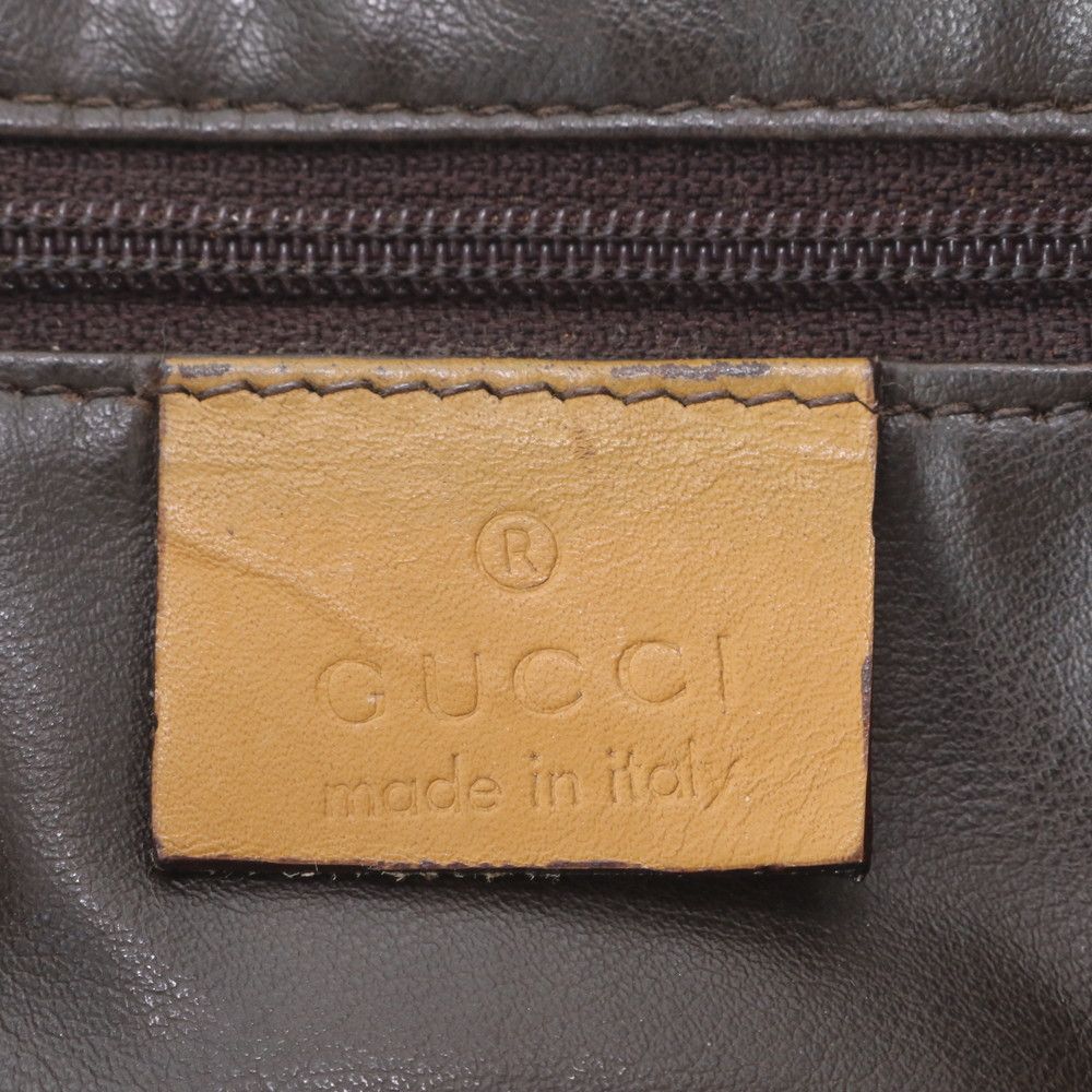 Gucci GG Canvas Leather Shoulder Bag Hand — view 9