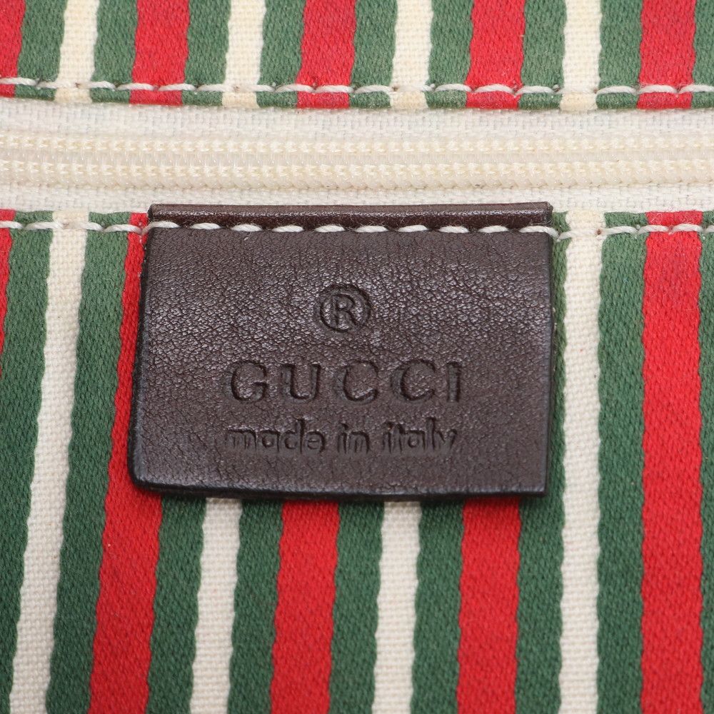 Gucci GG Canvas New Brit Leather Shoulder Bag Crossbody Hand Tote — view 8