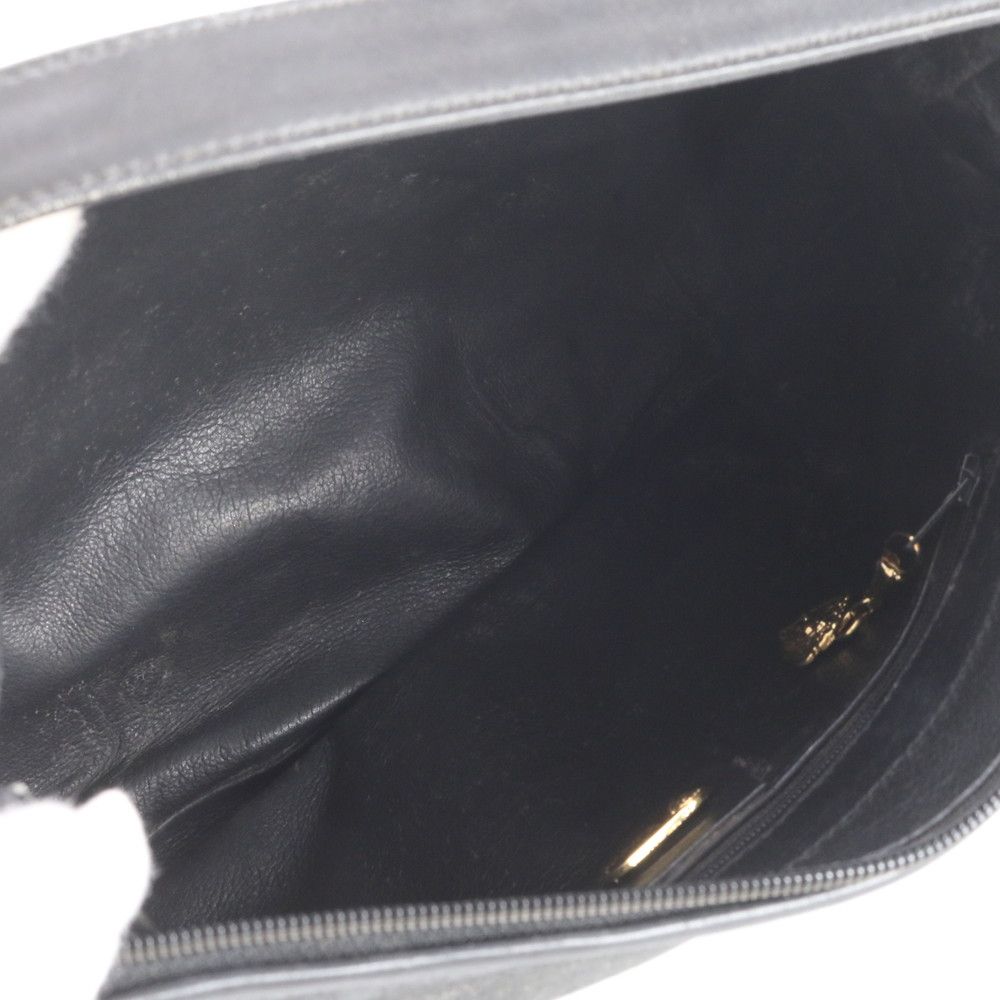 Gucci Vintage 001 256 Leather Shoulder Bag Black — view 7