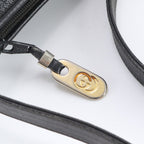 Gucci Vintage 001 256 Leather Shoulder Bag Black — view 8