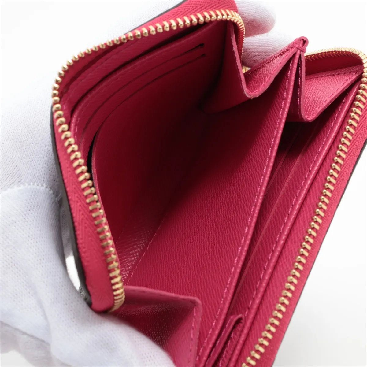 Louis Vuitton Monogram Zippy Coin Purse Leather Case — view 5