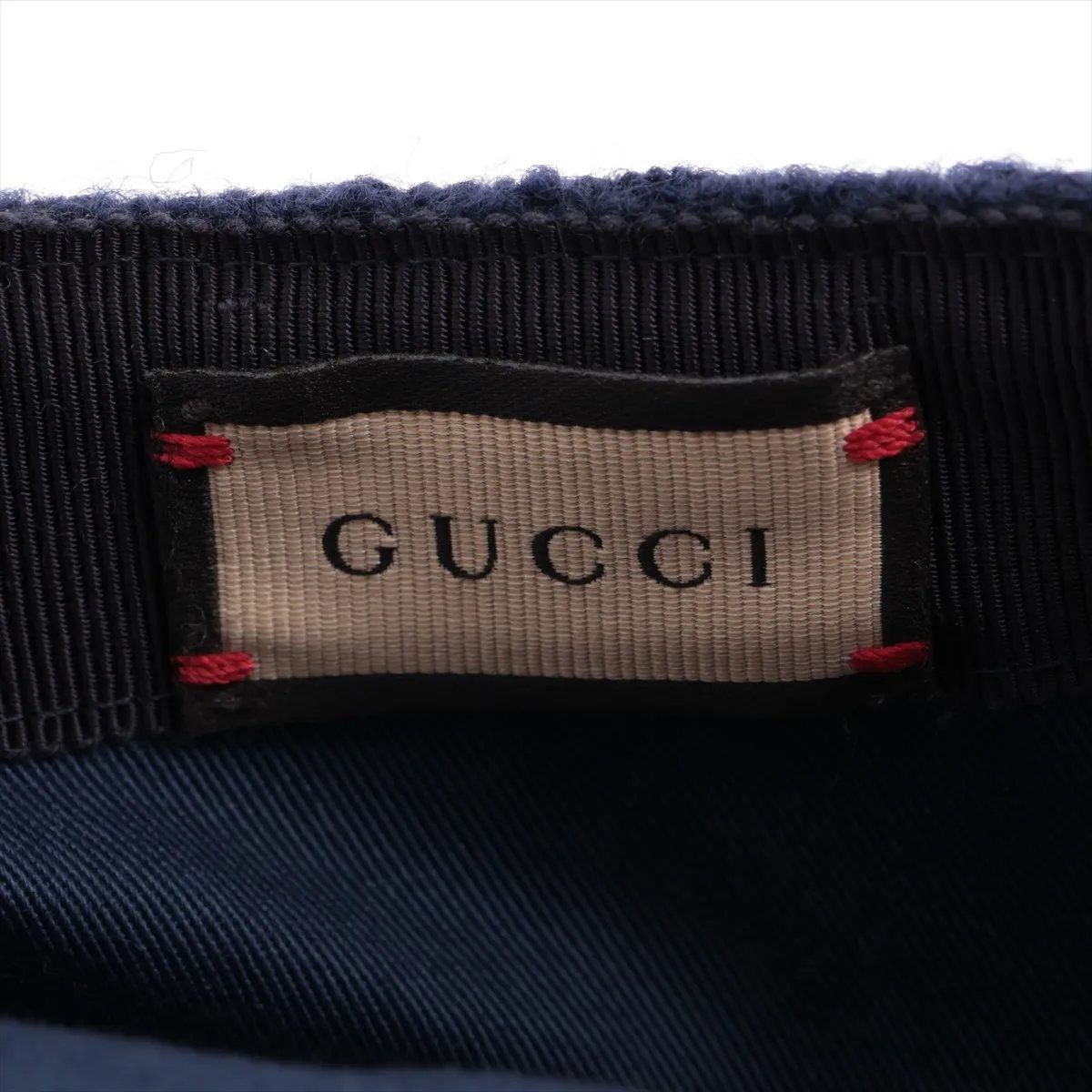 Gucci Tag Logo Felt Wool Baseball Cap M — view 5