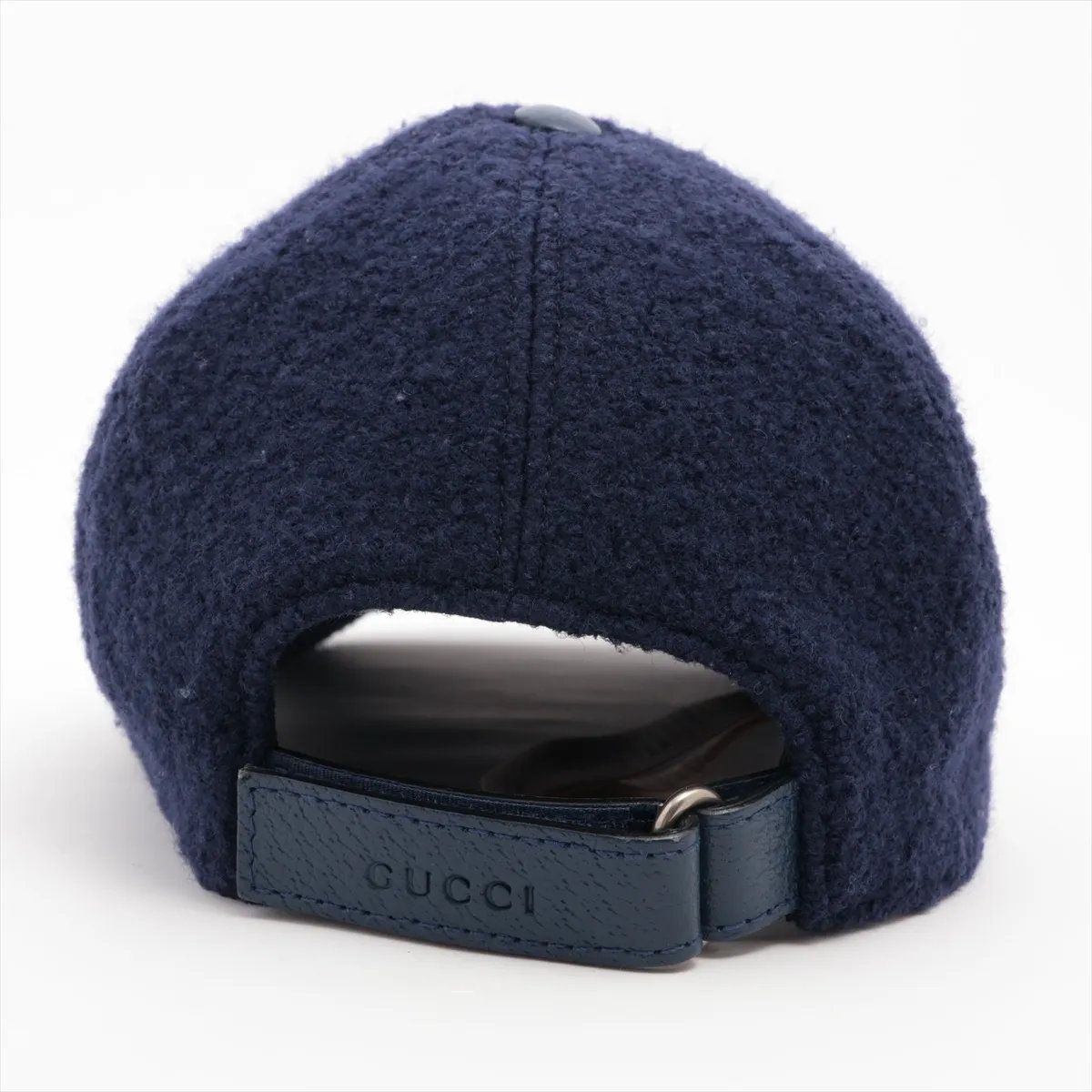 Gucci Tag Logo Felt Wool Baseball Cap M — view 3