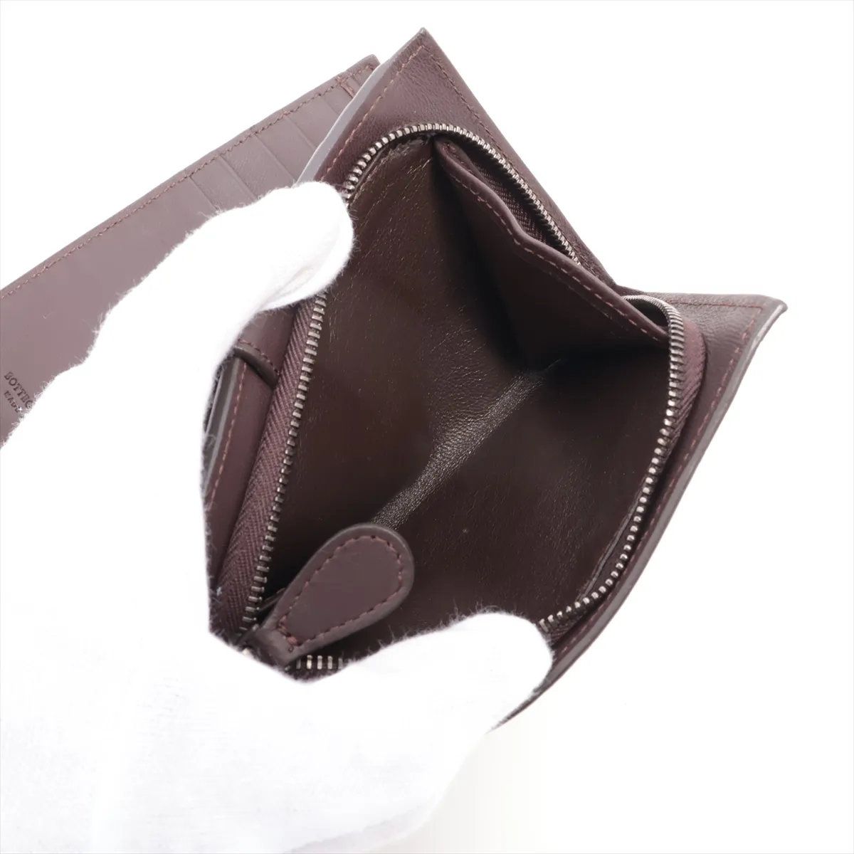 Bottega Veneta Intrecciato Leather Bifold Wallet Brown — view 7