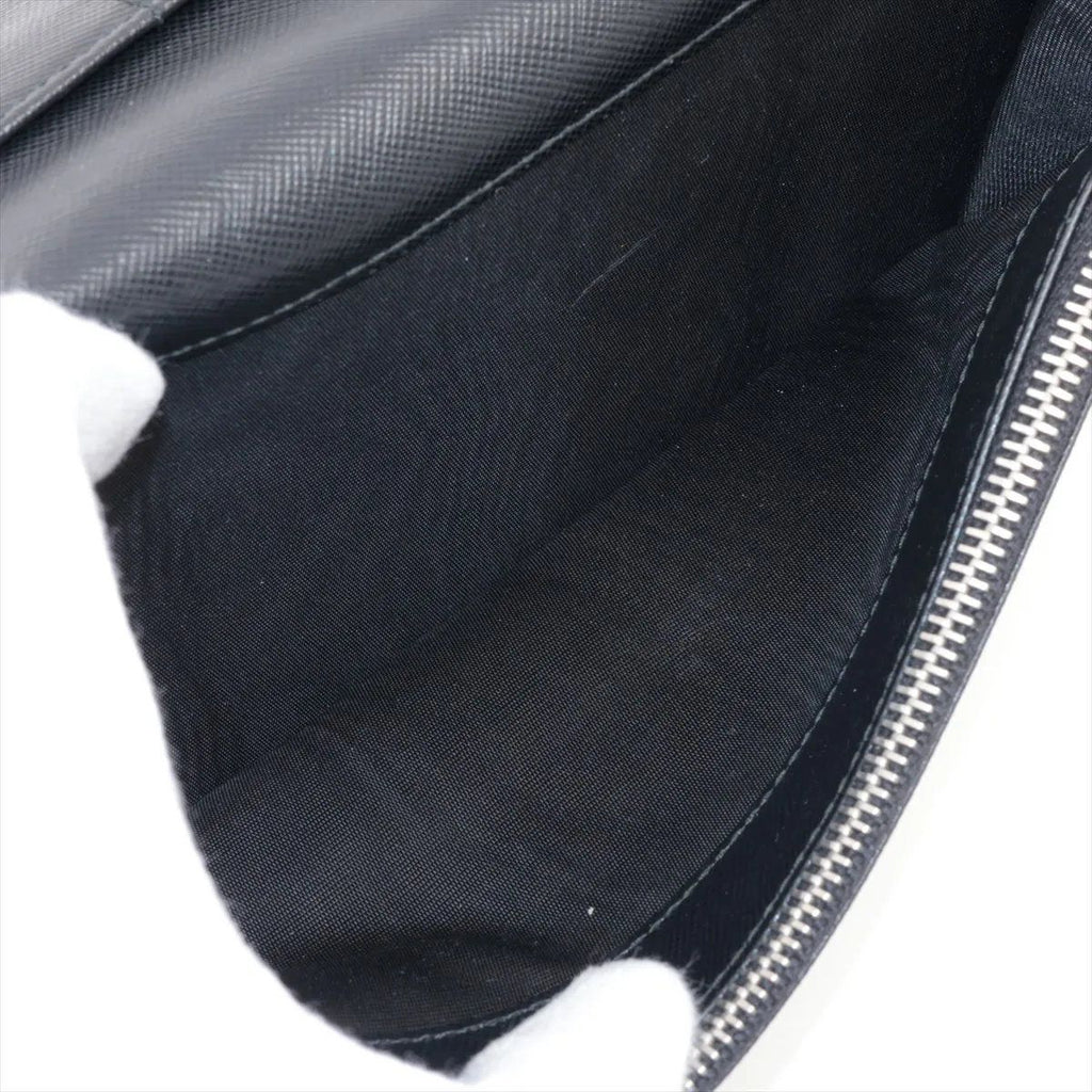 Prada Saffiano Leather Wallet Bifold Black — view 4
