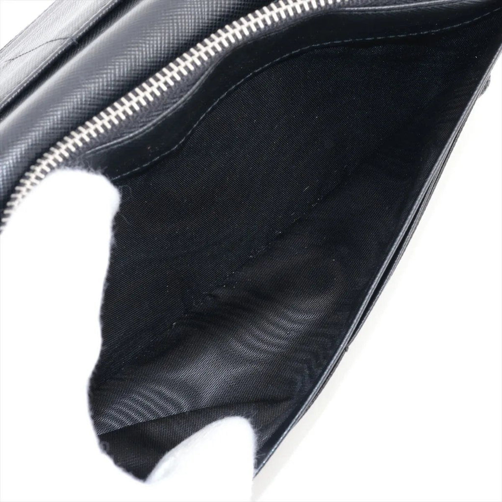 Prada Saffiano Leather Wallet Bifold Black — view 5