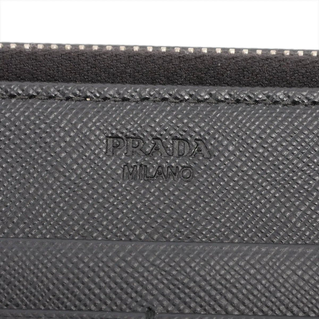 Prada Saffiano Leather Wallet Bifold Black — view 7