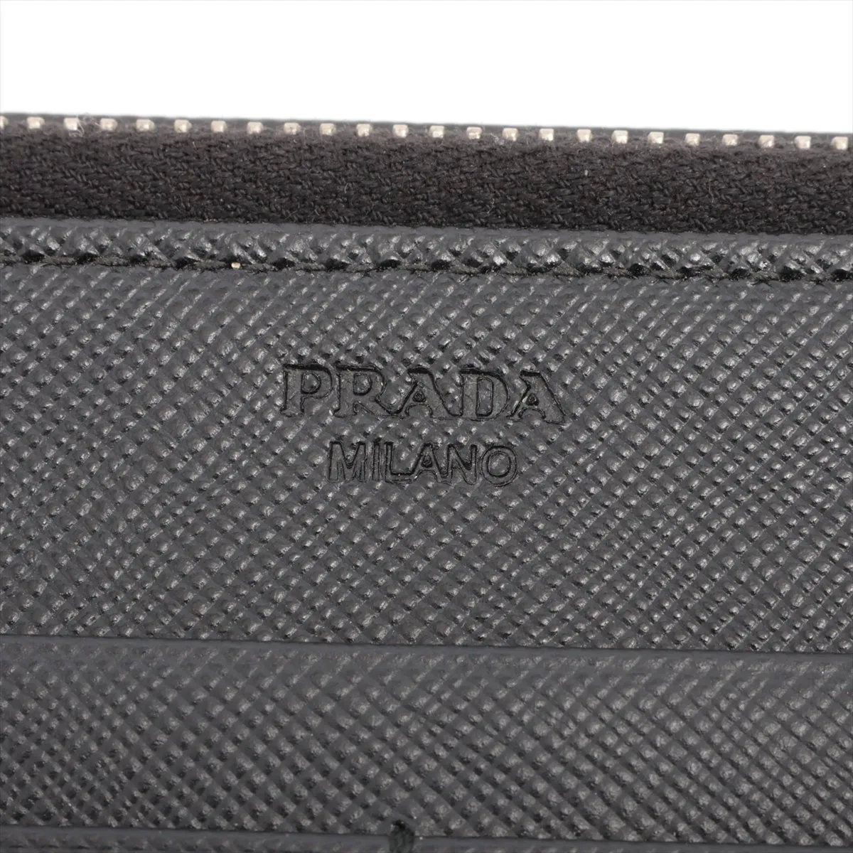Prada Saffiano Leather Wallet Bifold Black — view 7