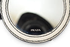 Prada Key Ring Key Holder Saffiano Lock Ivory Bag Charm — view 5